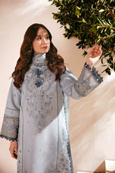 FLORENT - 3PC LAWN EMBROIDERED SHIRT WITH CHIFFON EMBROIDERED DUPATTA AND TROUSER - HZG2183